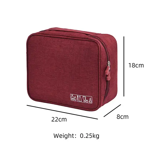 New Arrival Ladies Canvas Large Square Makeup Box Bag Toiletry Sets